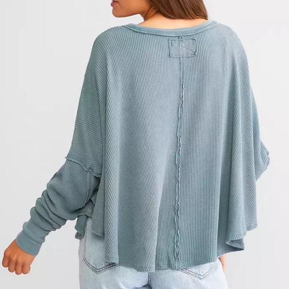 FREE PEOPLE We The Free Microphone Drop Thermal NWOT - Picture 4 of 9